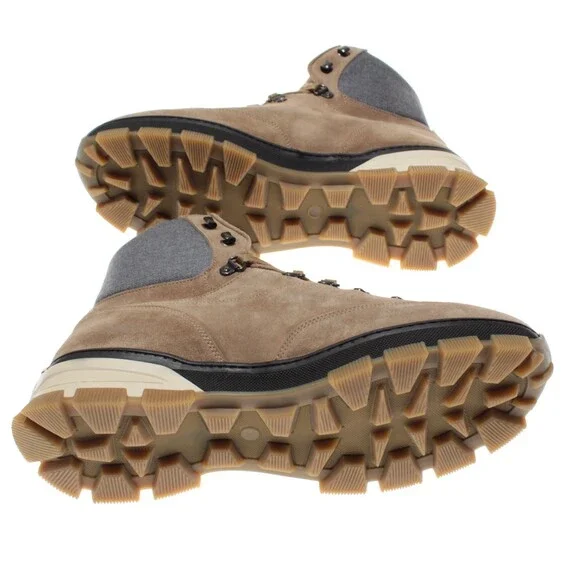 Di Bianco NWB Livigno Suede Hiking Boots Size 44.5 US 11.5 Fontanella Oslo Brown